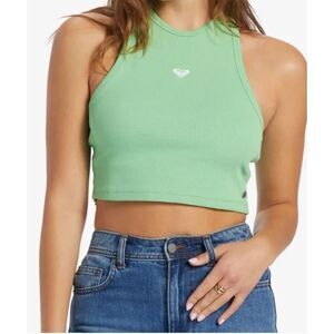 Roxy Green Cropped Tank Size XS